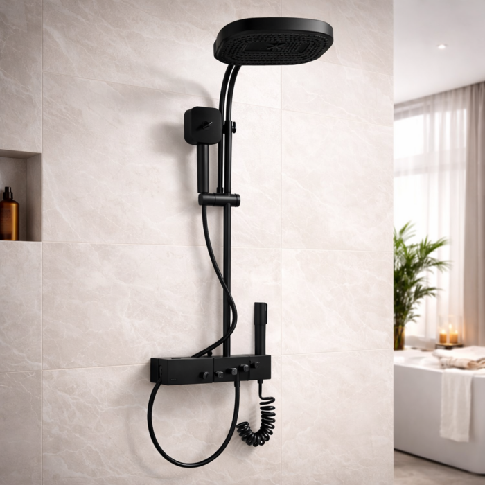 Ducha Cromada Modelo 814B – Dos Funciones Ocultas