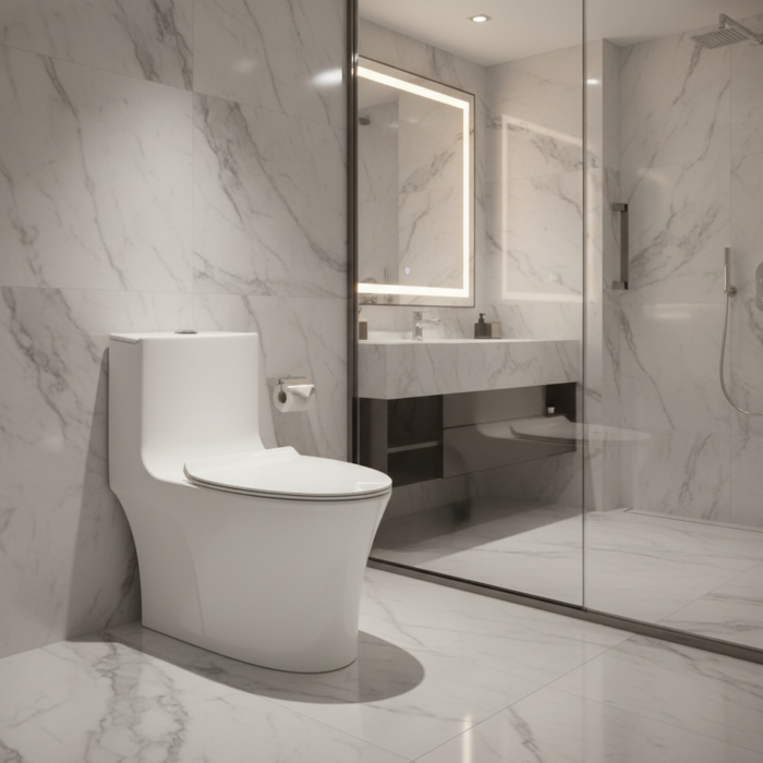 Inodoro Monobloque de Diseño Estilizado – Modelo #6291